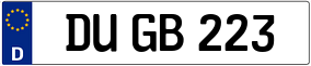 Trailer License Plate